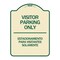 Signmission Bilingual Reserved Parking Visitor Parking Only Estacionamiento Para Visitantes, A-DES-TG-1824-24301 A-DES-TG-1824-24301 - alternate 1